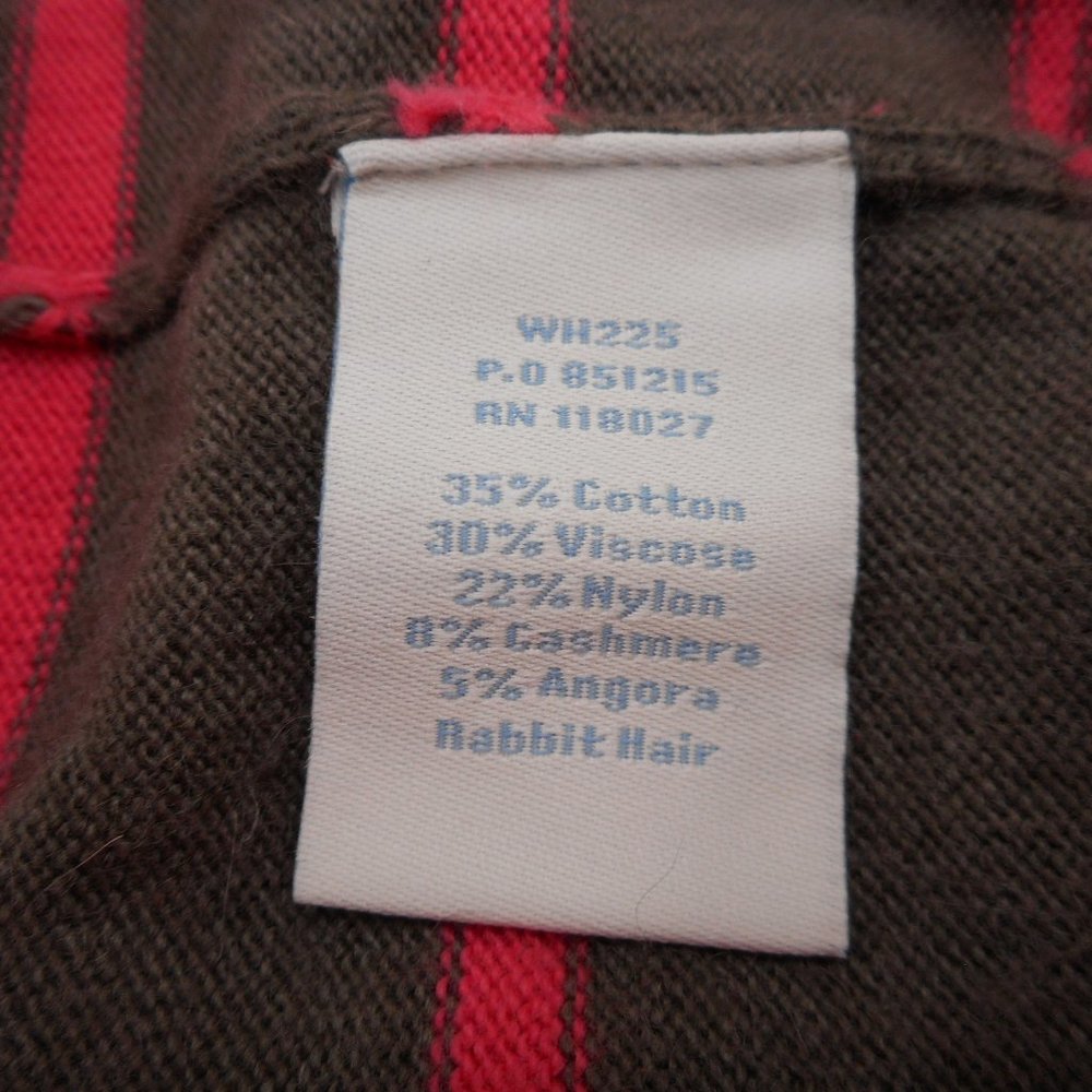 Boden Sweater Dress Women's Size 10 R Striped Salmon Pink and Brown - Picture 5 of 6